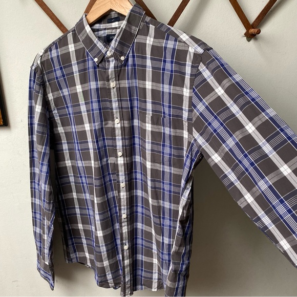 J Crew Plaid Slim Oxford Button Down Shirt - Picture 6 of 8